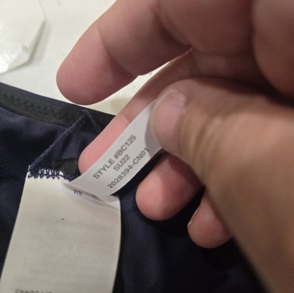 J crew bikini bottom women's size small navy curve waist cheeky bottom mid rise - Picture 8 of 10